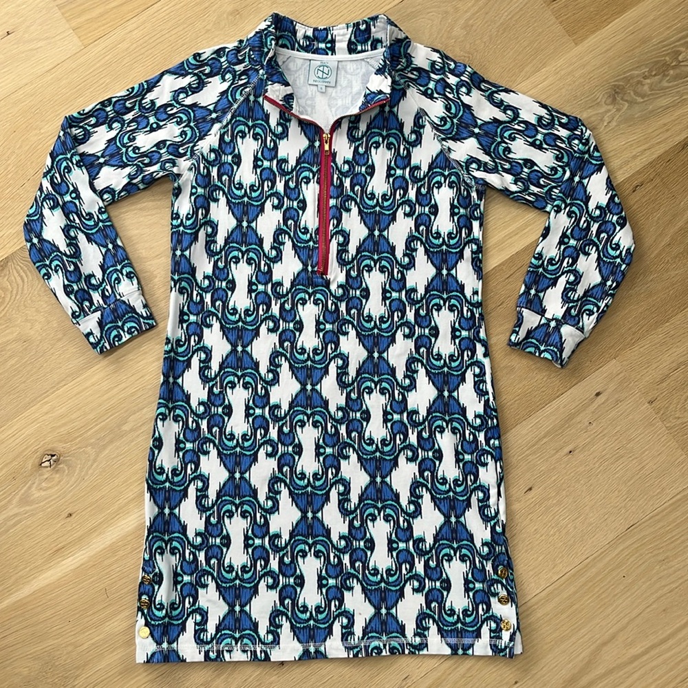 Tracy Negoshian 1/4 Zip Popover Dress
